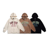Unisex Jacket Autumn Letter Embroidered Sweater Jacket Women's Clothing