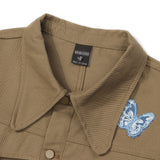 Women Long Sleeve Shirt Women's Street Tide Brand Loose Lapels Stitching Pure Cotton Shirt