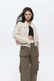 Unisex Jacket Autumn Fashion Stand-up Collar Casual Jacket Women's Clothing