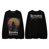 Men Long Sleeve Shirt Long Sleeve T-shirt Male and Female Trendy Brand Printed Loose Autumn and Winter