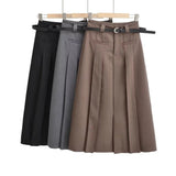 Women Skirt Suit Skirt Autumn Women's Midi Skirt