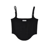 Women Camisole Elastic Curved Hem Backless Camisole