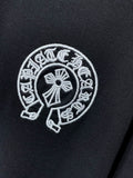 CHH Chrome Hearts T Shirts Letter Embroidered Leather Patchwork Short Sleeve T-shirt