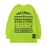 Men Long Sleeve Shirt Fashion Brand Autumn and Winter Long Sleeve T-shirt Men and Women Ins Hip Hop Style Loose All-Match