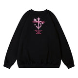 Men Hoodie Printed Crew Neck Sweatshirt Men Loose Casual Long Sleeves