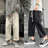 Men Sweatpants Summer Men's Loose Straight Retro Ins