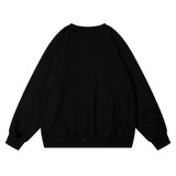 Men Hoodie Printed round Neck Long-Sleeved Sweater Men's Autumn and Winter Loose Sports Pullover