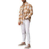 Men Shirt Autumn Cardigan Plaid Men's Shirt