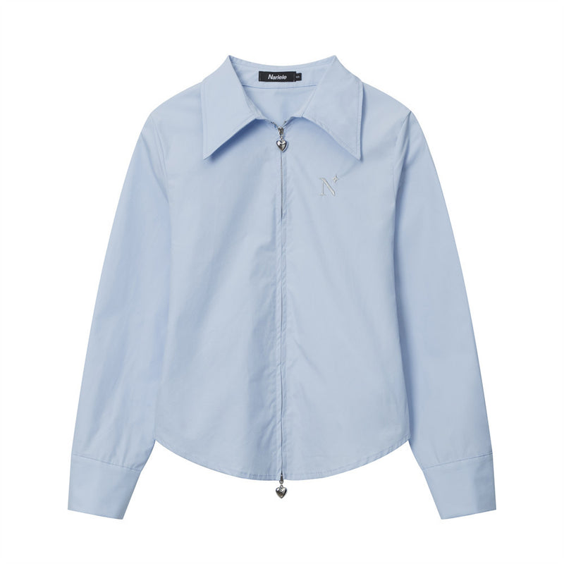 Women Long Sleeve Shirt Women's Casual Spring and Autumn Love Shirt