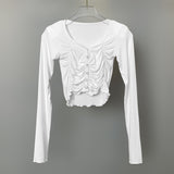 Women Long Sleeve Shirt Women's V-neck Top