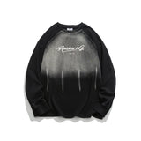 Unisex Sweatshirt Autumn Gradient round Neck Sweater
