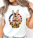 Women's Independence Day T Shirt round Neck Short Sleeve T-shirt Women's Top