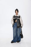 Unisex Jacket Autumn Couple Contrast Color Jacket Women's Clothing