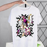 JoJo Bizarre Adventure T Shirts print O-Neck Short Sleeve