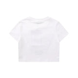 Women T-shirt Embroidered Short-Sleeved T-shirt for Girls Casual Short