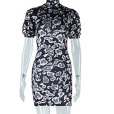 Women Dresses Dress Printed Pullover Skirt Hip Skirt