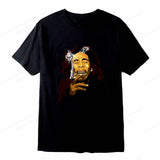 Rap Singer Bob Marley T-shirt Men's Fashion Cotton T-shirt