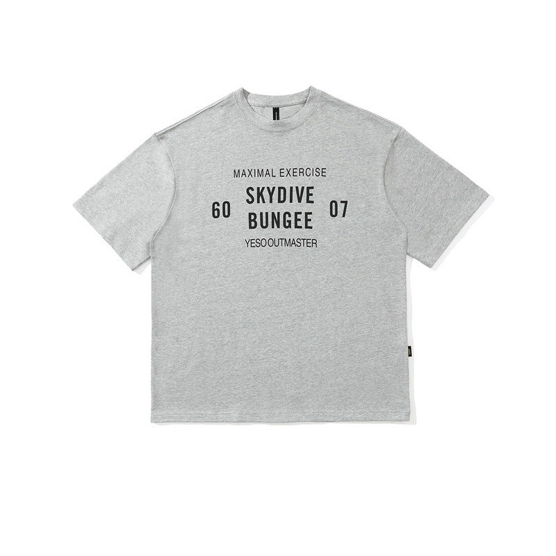 Men T Shirt Japanese Cotton T-shirt Short Sleeve Men and Women Retro Popular Loose