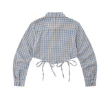 Women Long Sleeve Shirt Women's Autumn Leisure Contrast Color Lapels Shirt