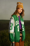 Unisex Jacket Fall Twill Stitching Baseball Uniform Women's Clothing