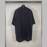 Men T-shirts Summer Paris Letter Print Short Sleeve T-Shirt Loose Casual