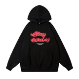 Men Hoodie Five-Pointed Star Printed Hoodie Vibe Loose Casual Long Sleeves Top Spring and Autumn