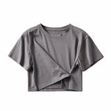 Women T-Shirt Short-Sleeved T-shirt Women's Short Loose Top