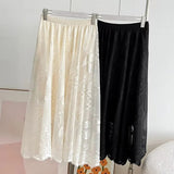 Women Skirt Mid-Length Mesh Dress