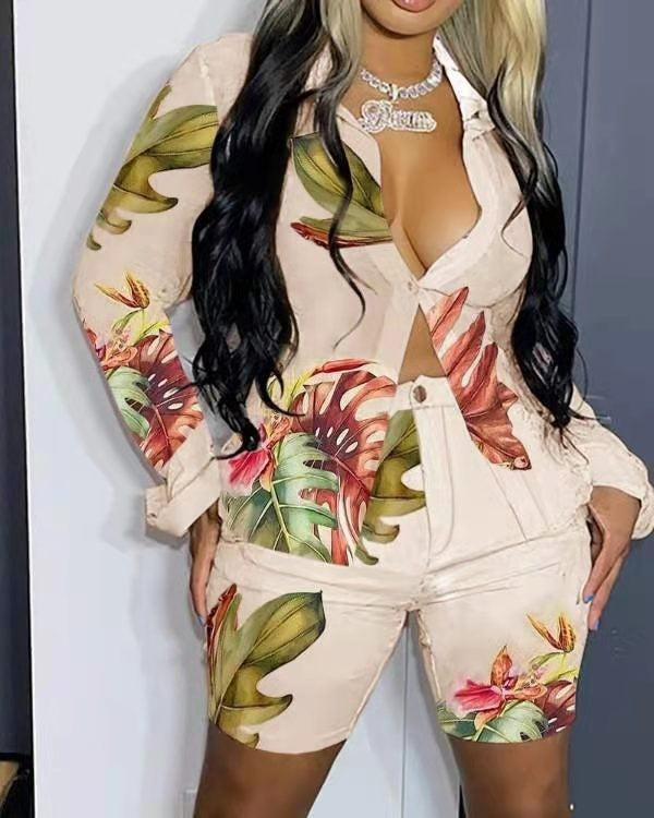 Jungle Print Maxi Dress Women's Clothing Fashion Casual Printing