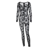 Women Jumpsuit Women's Autumn Long-Sleeve Zipper Jumpsuit