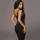 Women Jumpsuit Spring Sexy Soft Stitching Trousers Tight Jumpsuit