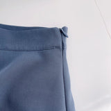 Women Skirt Spring High Waist Pure Color Mid-Length Skirt