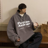 Men Hoodie Sweater Men's Spring and Autumn Retro Loose Hooded Coat