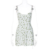 Women's Desses Women's Summer Flower Suspender Skirt Dress