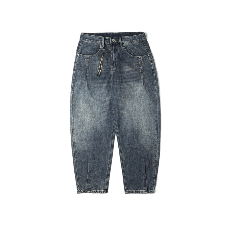 Unisex Jeans Loose Casual Trousers