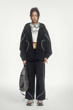 Unisex Jacket Autumn Sports Style Contrast Color Coat