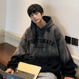 Men Hoodie Sweater Men's Retro Street High Street Hip Hop Coat Spring and Autumn