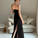 Women Desses Slim Fit Slit Pure Desire Style Dress Female