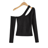 Women T-Shirt T-shirt Women's Autumn and Winter Design Sense Slim Long Sleeve Top