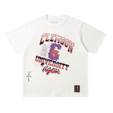 Travis Scott T-Shirt TRAVIS SCOTT CACTUS JACK Embroidery Crew Neck Short Sleeve T