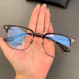 CHH Chrome Hearts Glasses Pure Titanium Ultra Light Vintage Large Frame Eyebrow Frame Glasses Frame