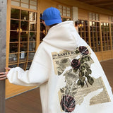 Men Hoodie Retro Hooded Sweater Men's Spring and Autumn High Street