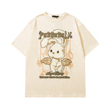 Men T Shirt Vintage Cute Short Sleeve T-shirt Men and Women Ins Style Country