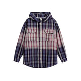 Unisex Sweater Autumn Trendy Hooded Color Block Shirt