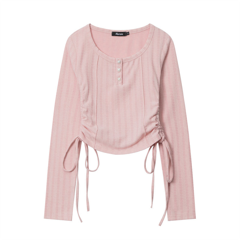 Women Long Sleeve T-Shirt Long Sleeve T-shirt Slim Fit Short Girl Autumn Casual Love