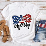 Women's Independence Day T Shirt round Neck Short Sleeve T-shirt Women's Top