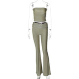 Women Co-Ord Set Summer Fashion Tops Slim Trousers Women's Suit