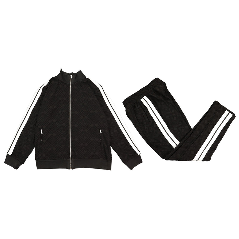 Palm Angle Hoodie & Sweatpant 2 Piece Set Palm Angels Color Matching Sports Men and Women Loose Casual