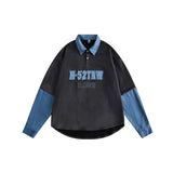 Unisex Jacket Fall Filler False Two-Piece Sweaters Women's Clothing