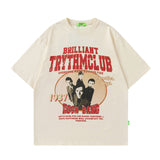Men T Shirt Fashion Brand Graffiti Printing Short-Sleeved T-shirt Men and Women Loose